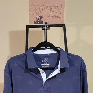 Swannies Golf Polo Dark Blue Mens M